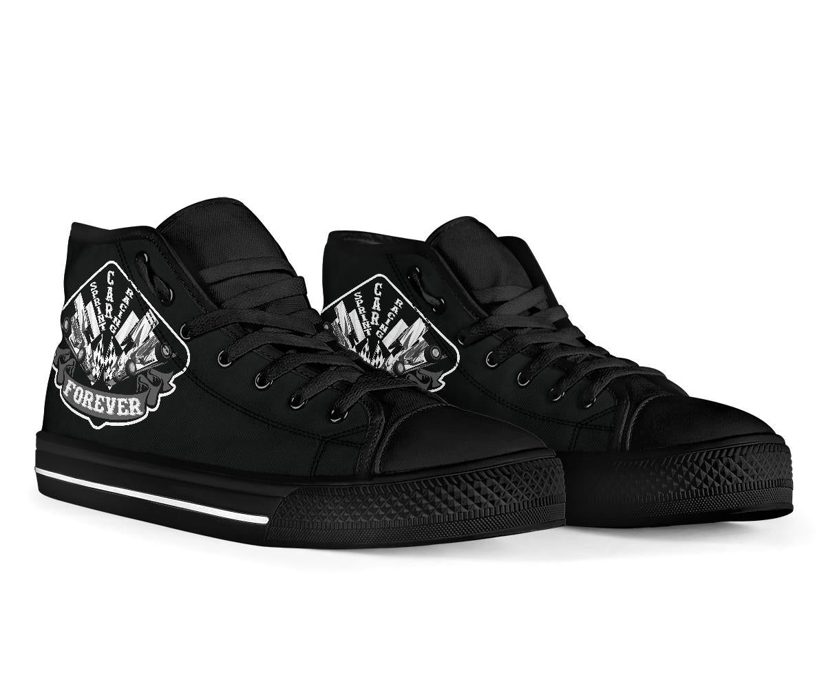 Sprint Car Racing High Top Shoes
