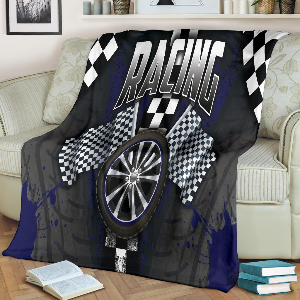 Racing Blue Blanket
