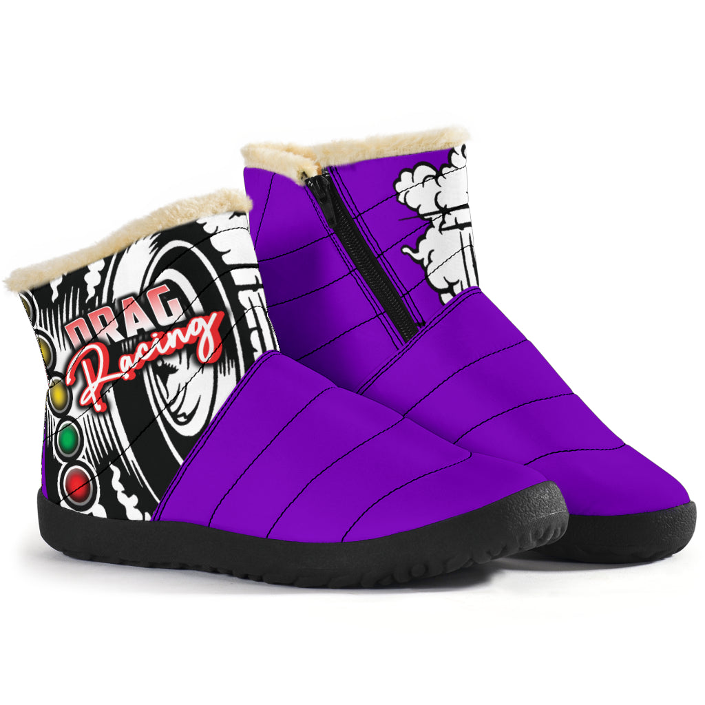 Drag Racing Cozy Winter Boots