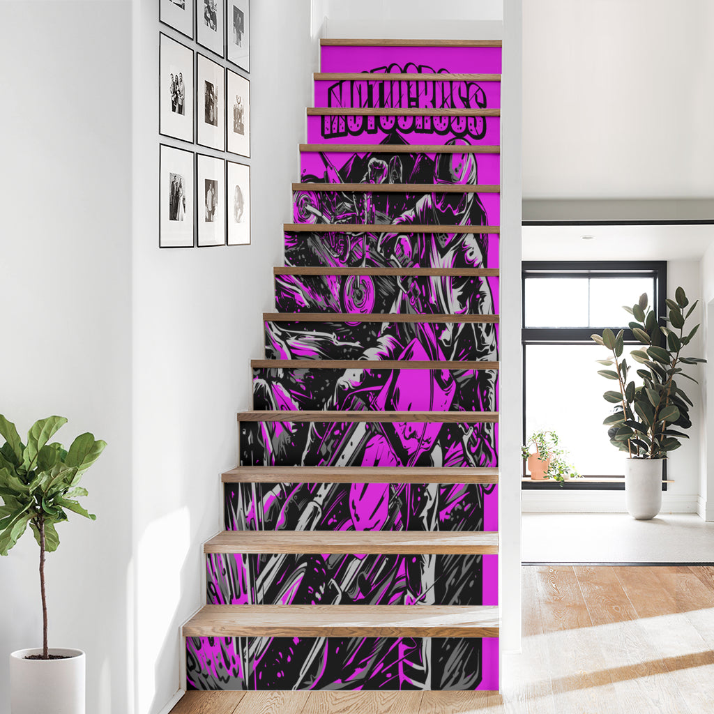 Motocross Stair Stickers