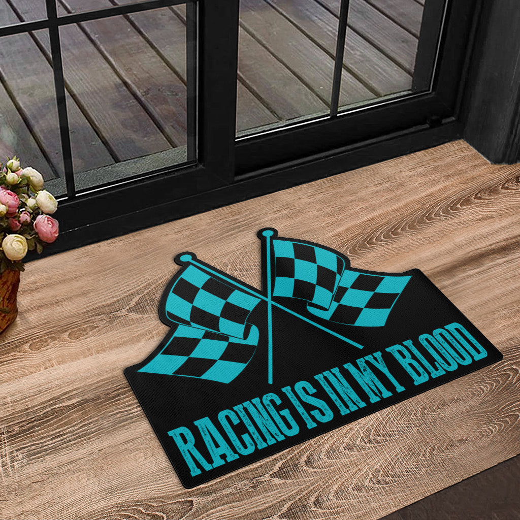 Racing Shaped Door Mats