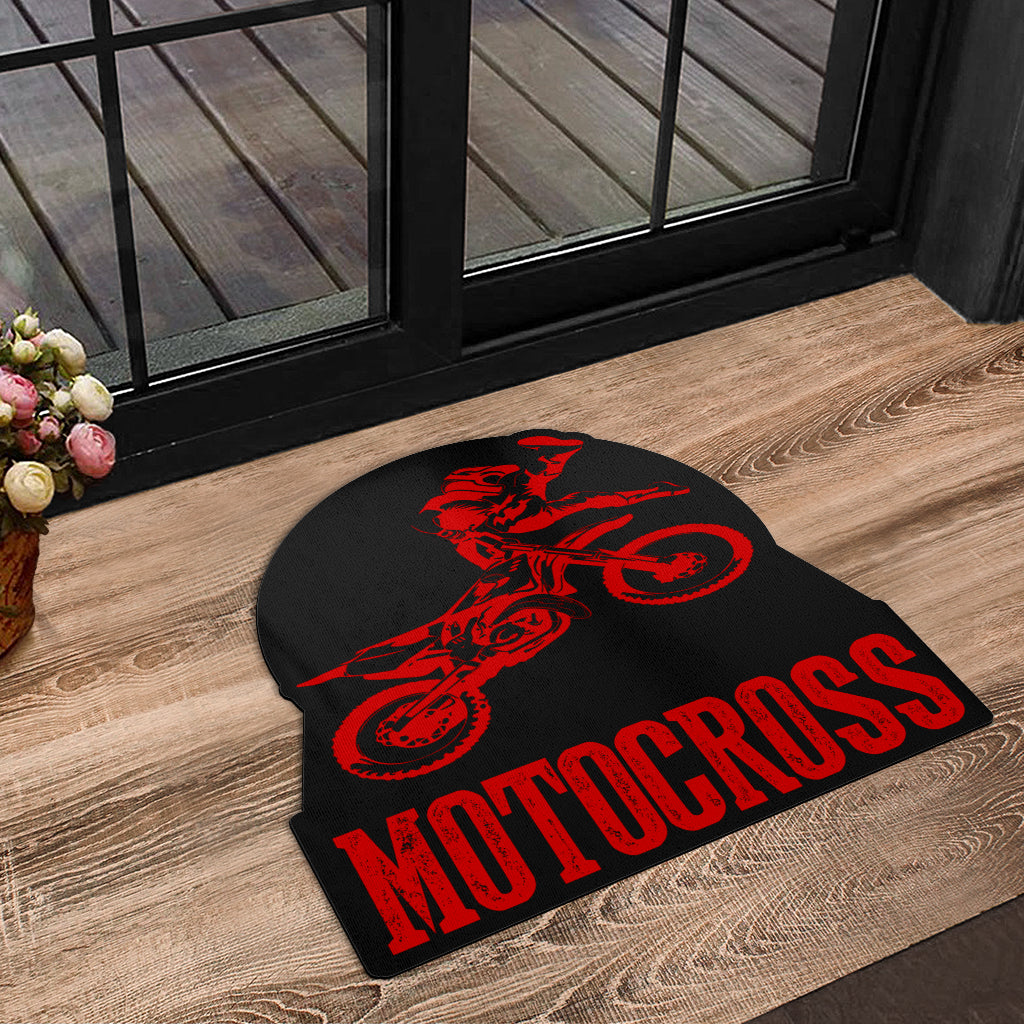 Custom Shaped Motocross Door Mat