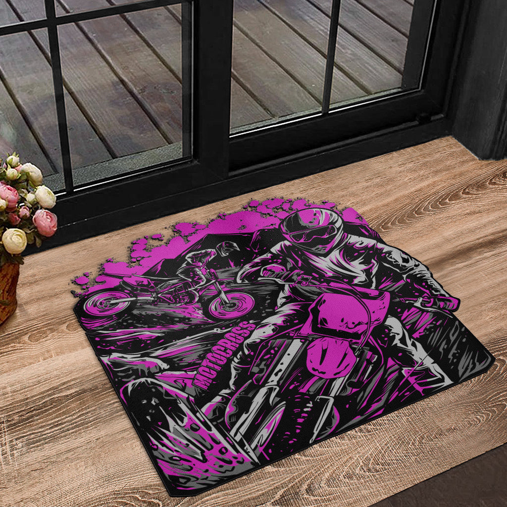 Custom Shaped Motocross Door Mat