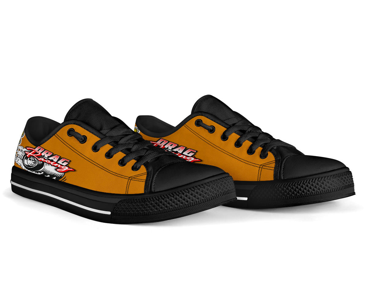 Drag Racing Low Top Shoes orange