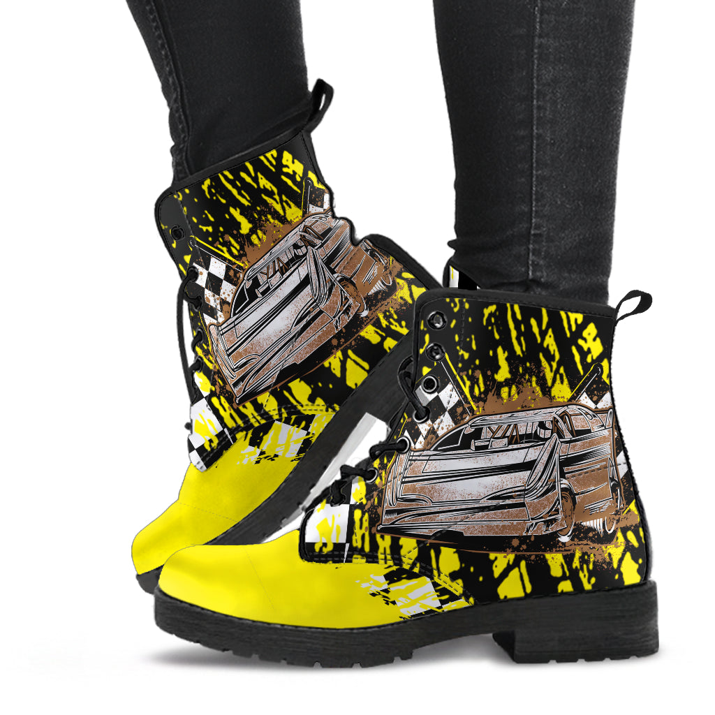 Racing Boots Late Model Yellow