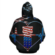 Drag Racing Zip Up Hoodie