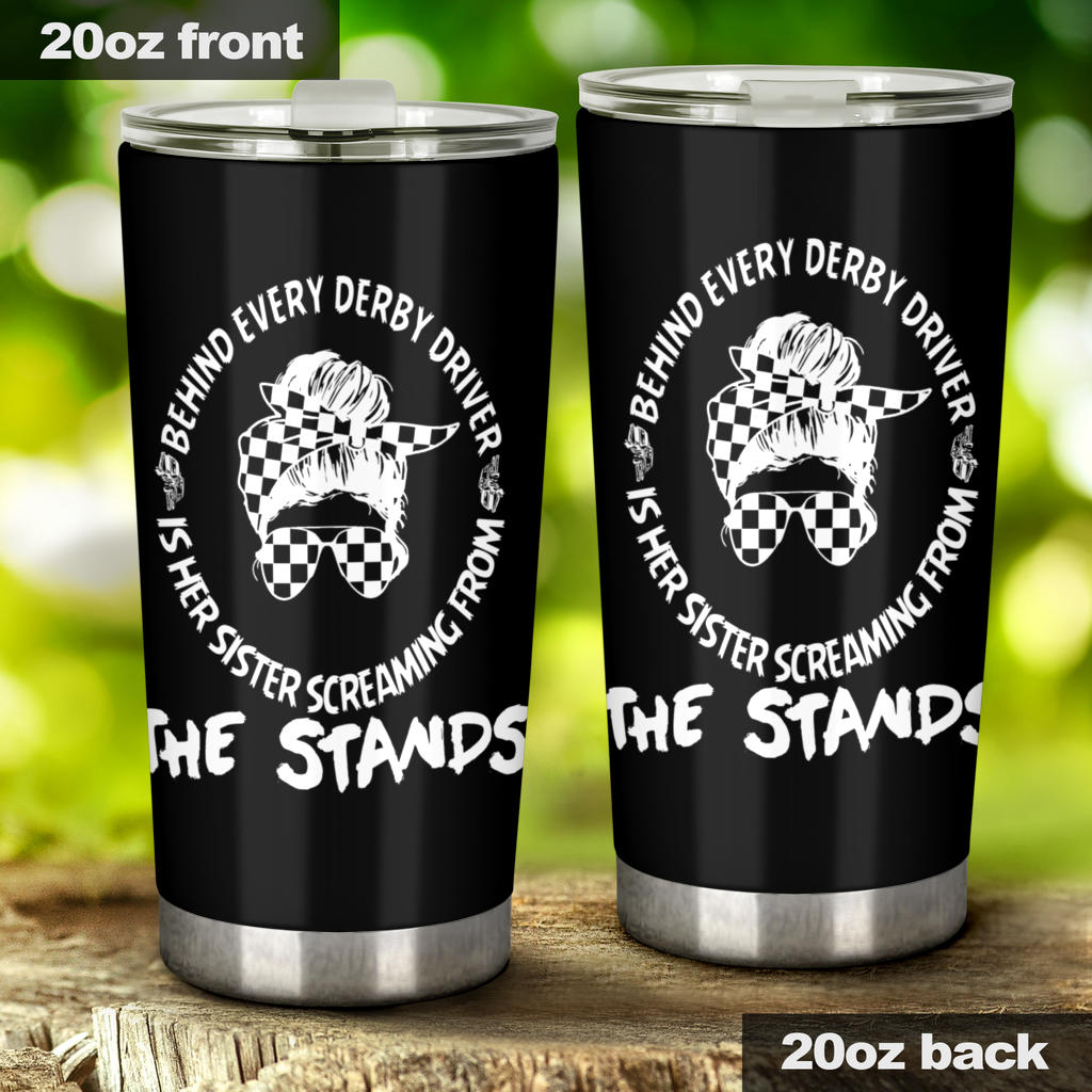 demolition derby sister tumbler