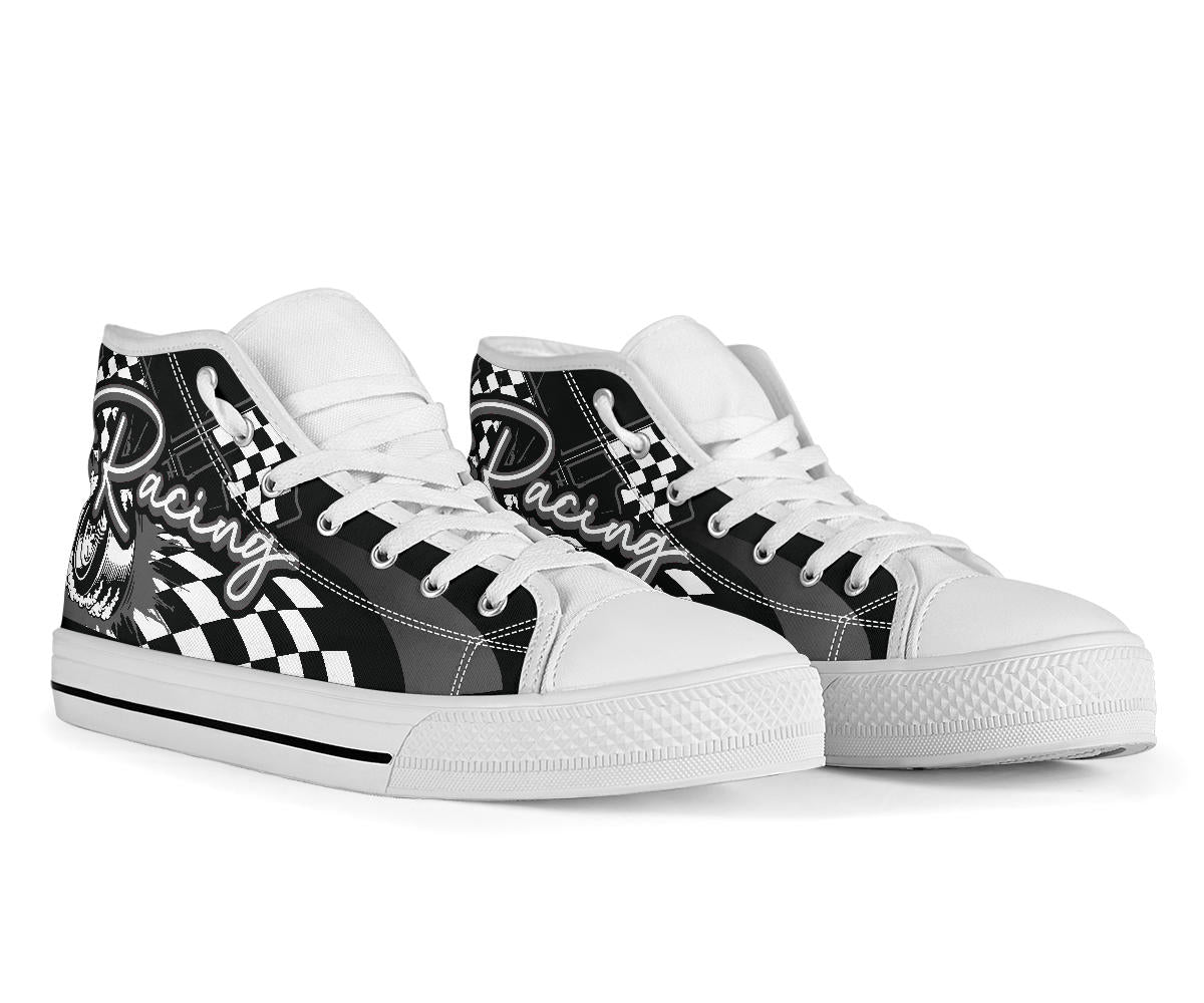 Racing High Top Shoes grey