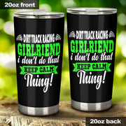 dirt track racing girlfriend tumbler