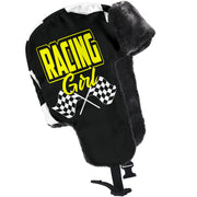 Racing Girl Checkered Trapper Hat