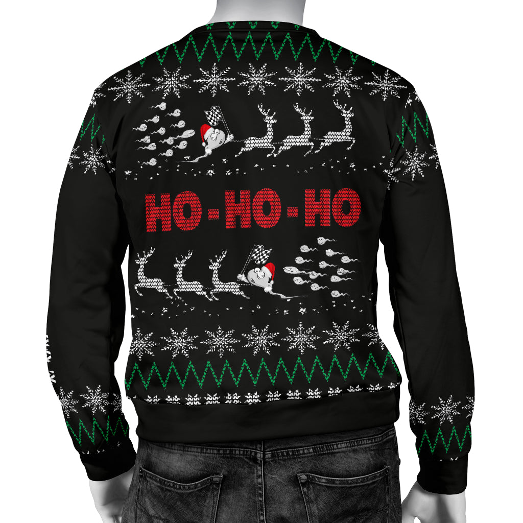 Racing men's ugly sweater