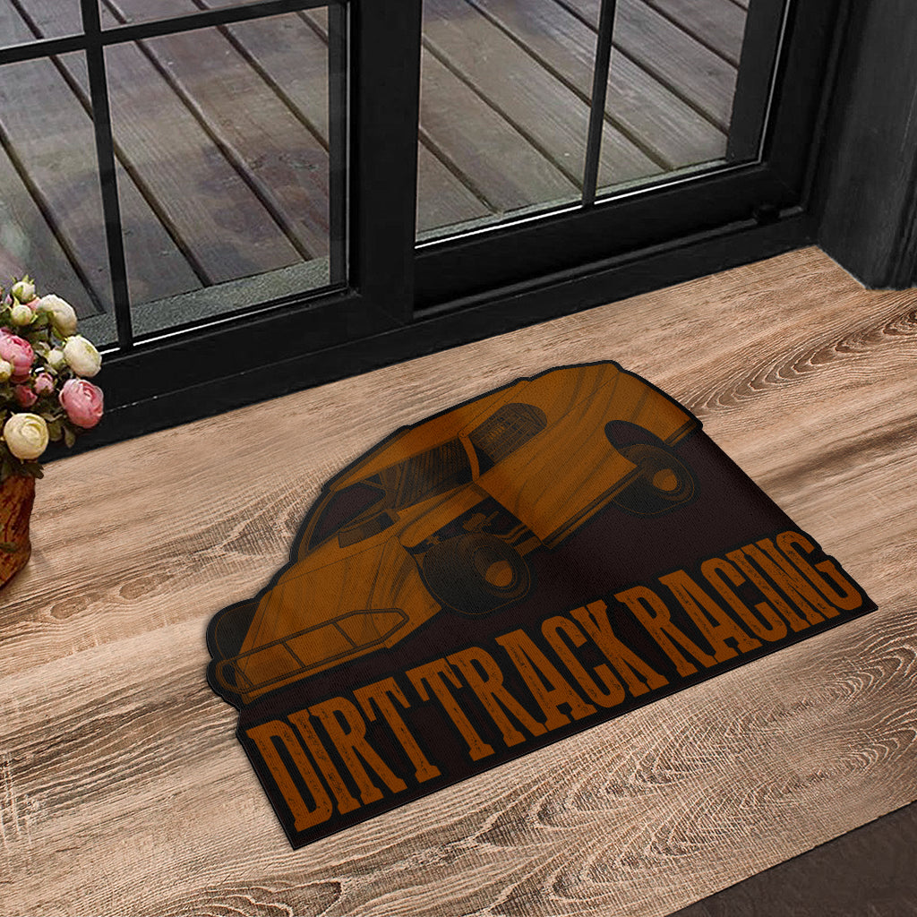 Custom shaped dirt modified door mat