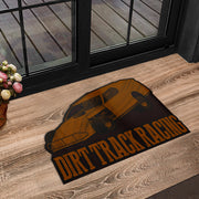 Custom shaped dirt modified door mat