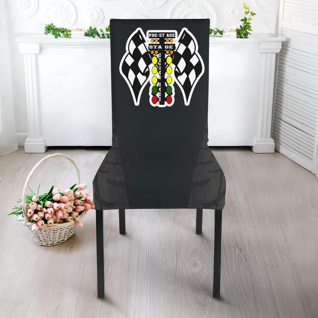 Drag Racing Dining Chair Slipcover
