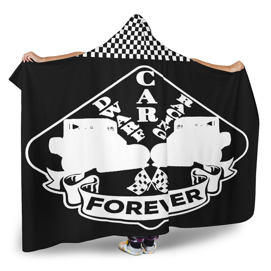 Dwarf Car Racing Forever Hooded Blanket