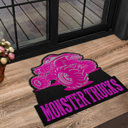 Custom Shaped Monster Trucks Door Mat