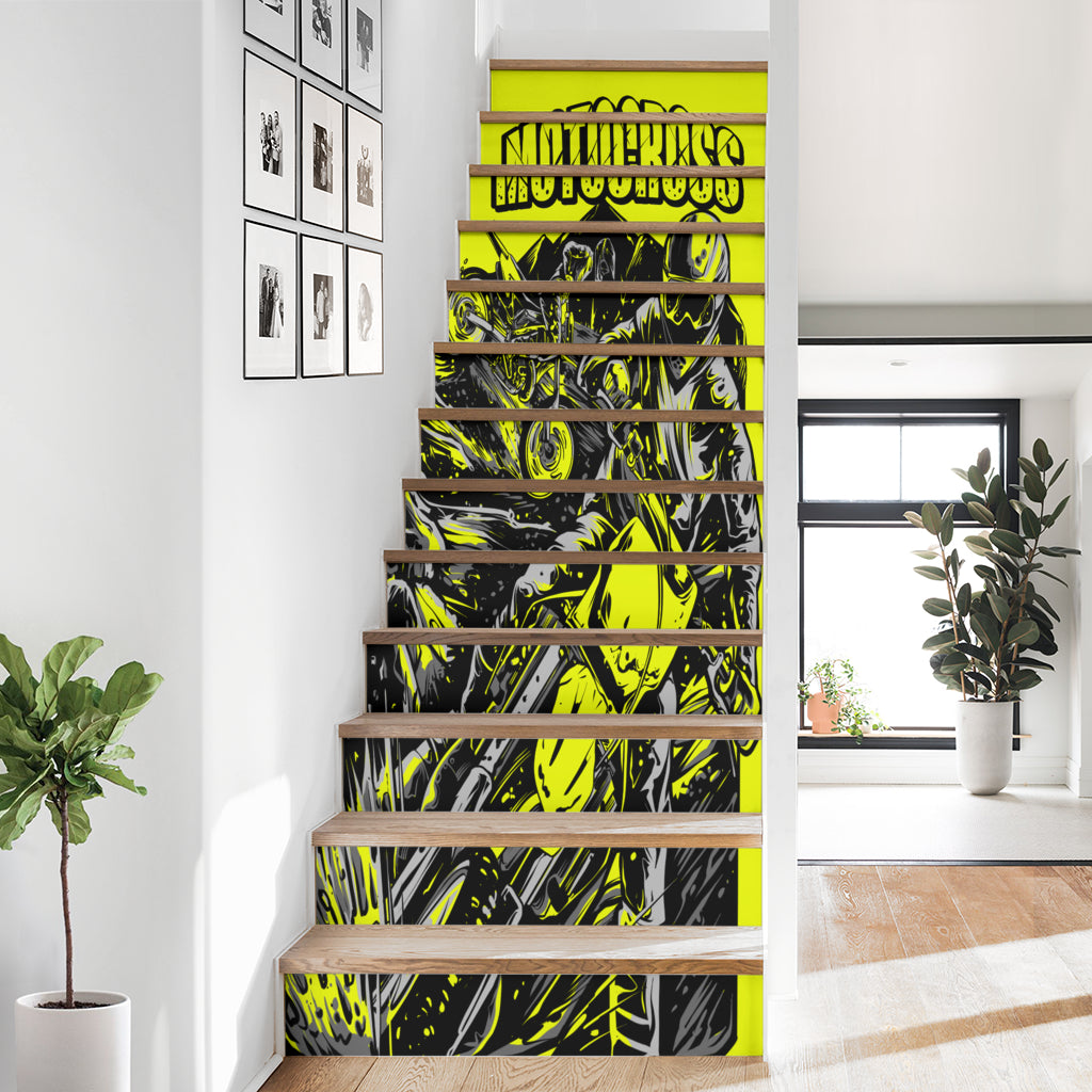 Motocross Stair Stickers