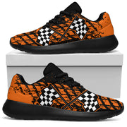 Dirt Racing Orange Muddy Sneakers