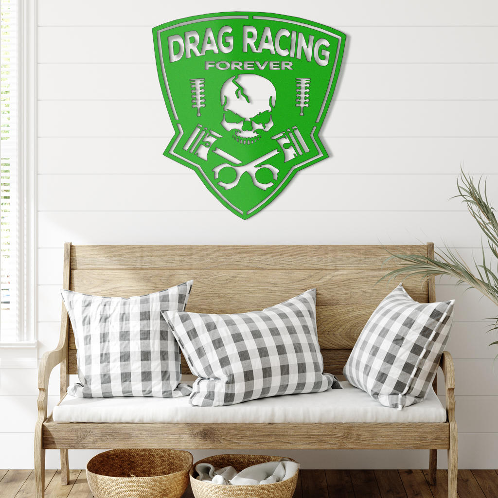 Drag Racing Forever Metal Sign