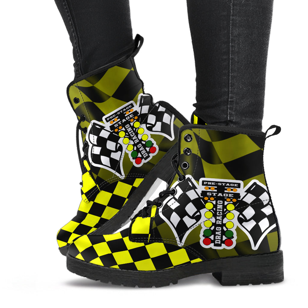 Drag Racing Yellow Flag Boots