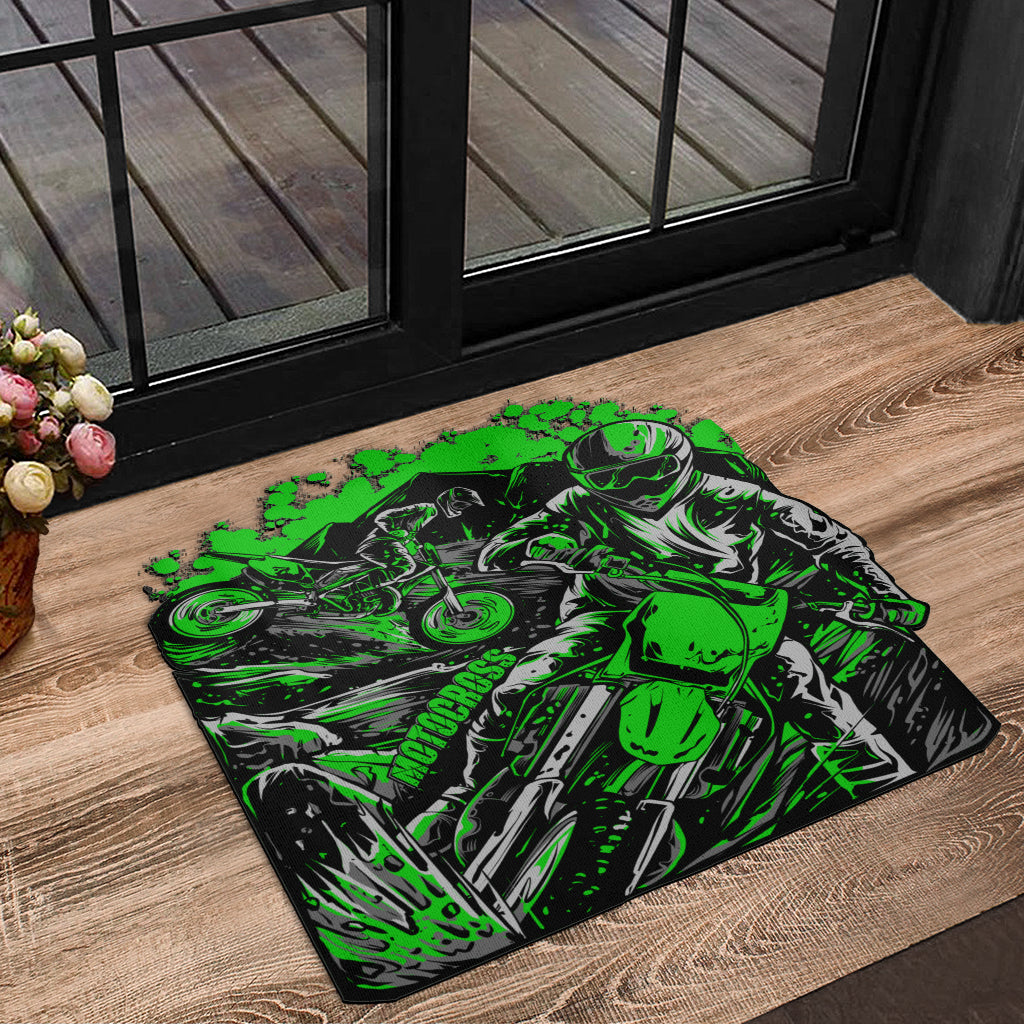Custom Shaped Motocross Door Mat