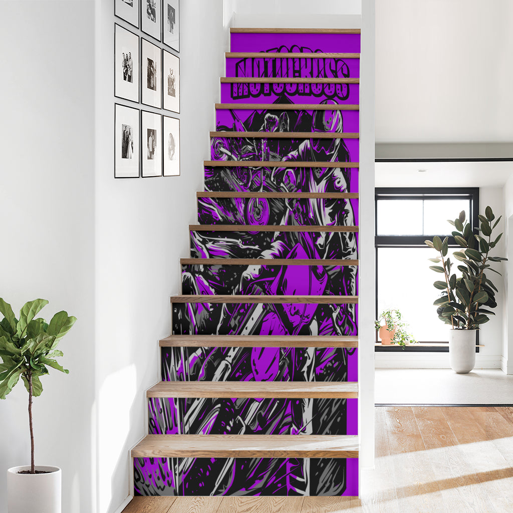 Motocross Stair Stickers