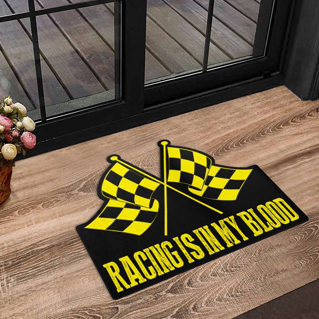 Racing Shaped Door Mats