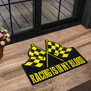 Racing Shaped Door Mats