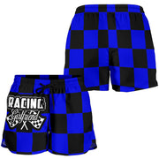 Racing Girlfriend Checkered Shorts