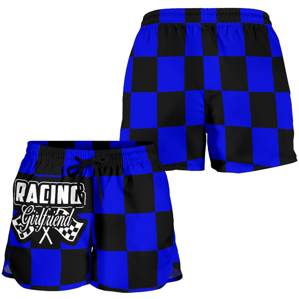 Racing Girlfriend Checkered Shorts
