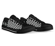 Racing Checkered Flag Low Top Shoes
