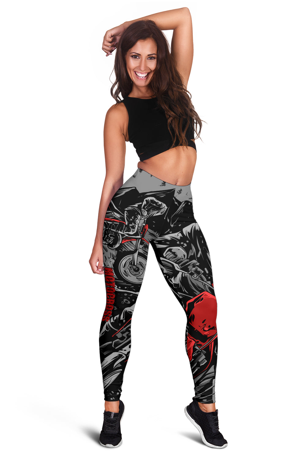 Motocross Leggings Grey