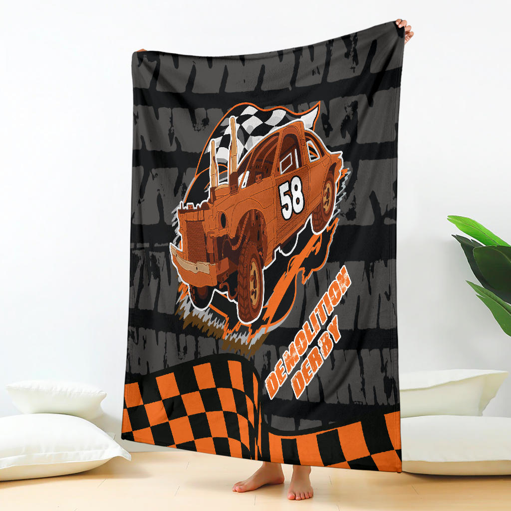 Custom demolition derby blanket