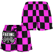 Racing Girlfriend Checkered Shorts