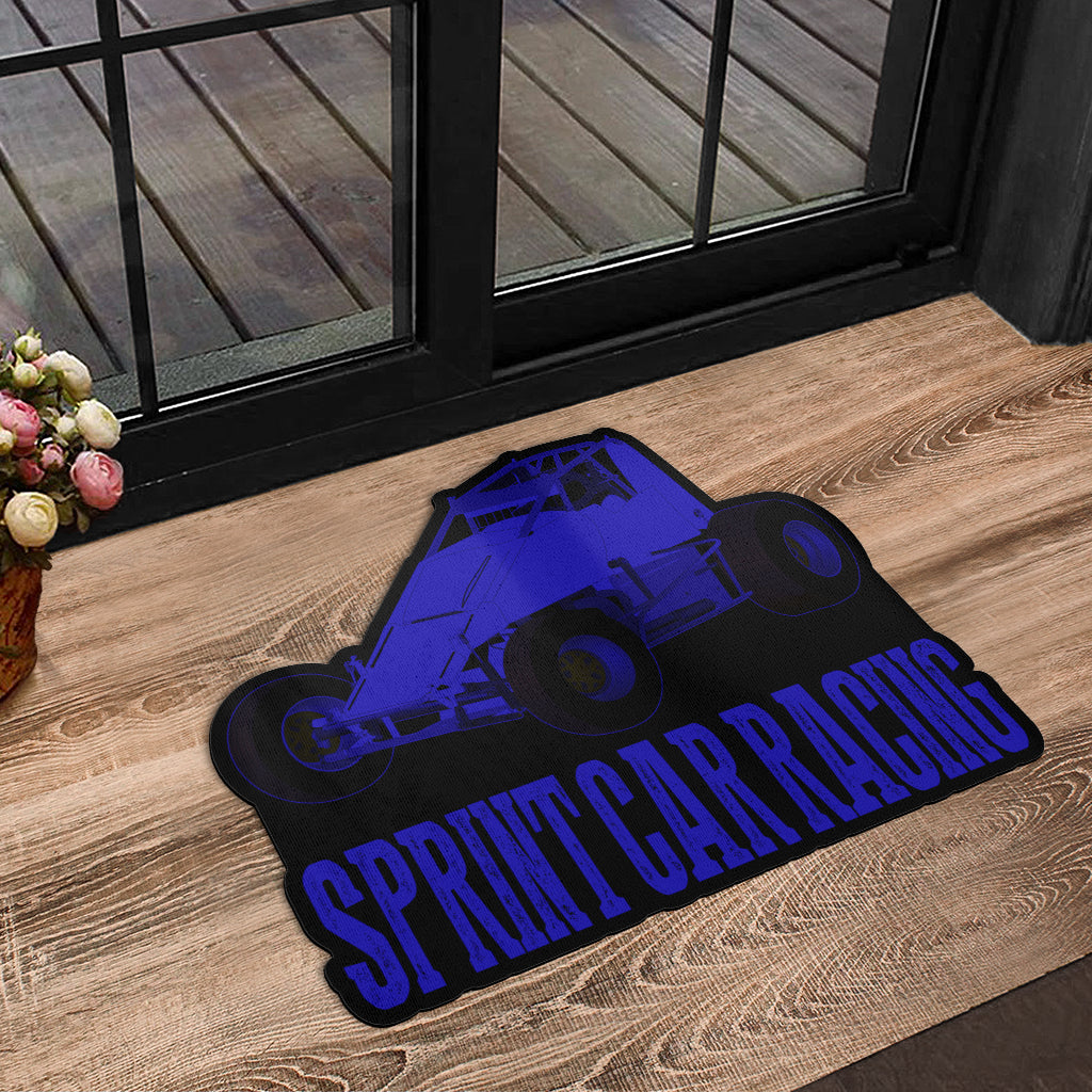 Custom shaped sprint car non-wing door mat rbb