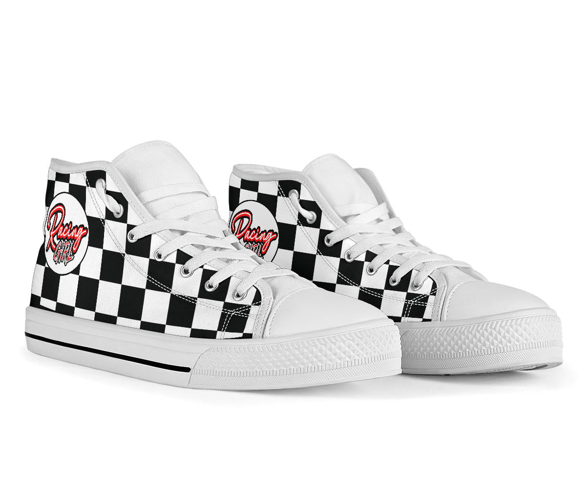 Racing Girl High Top Shoes