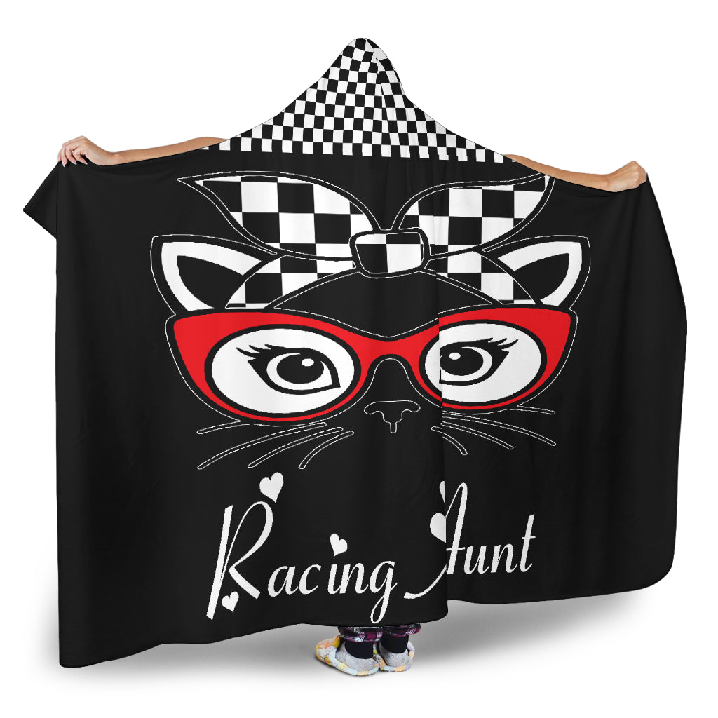 Racing Aunt Hooded Blanket