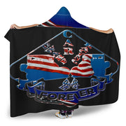 Dwarf Car Racing Forever USA Hooded Blanket