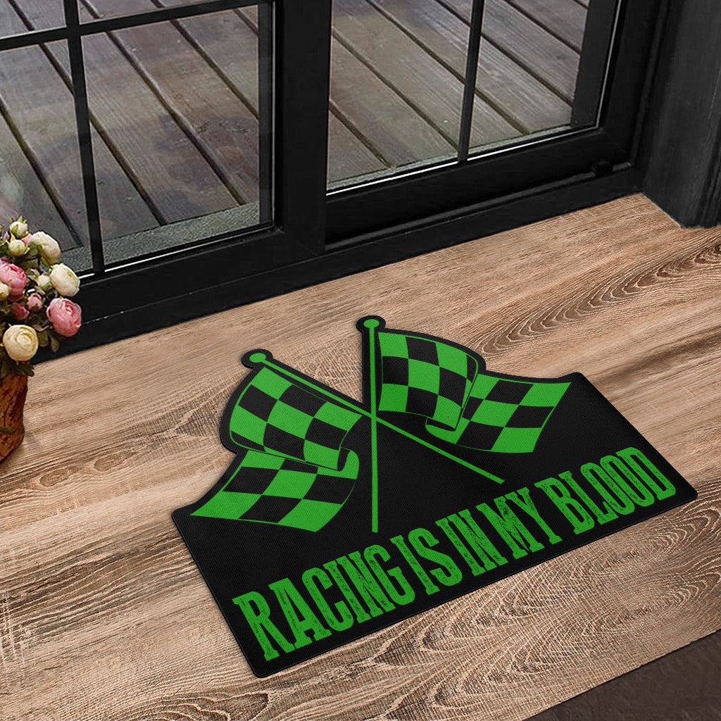 Racing Shaped Door Mats