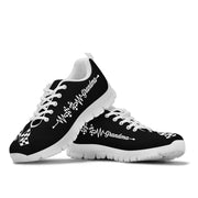 Racing Grandma Heartbeat Running Sneakers