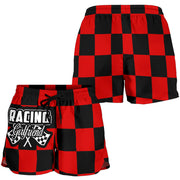 Racing Girlfriend Checkered Shorts