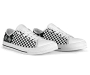 Racing Checkered Flag Low Top Shoes
