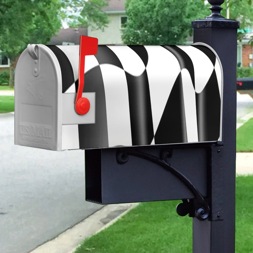 Racing Checkered Flag Mailbox Cover