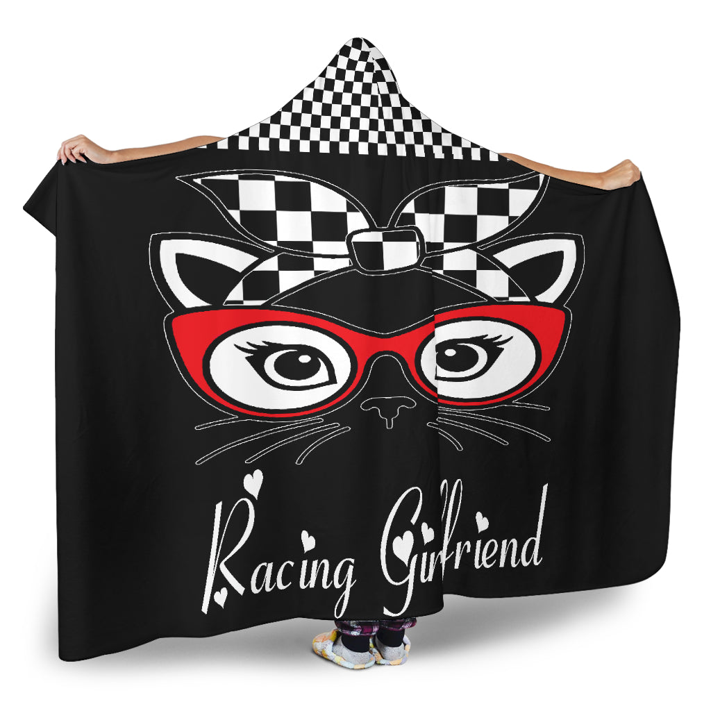Racing Girlfriend Hooded Blanket