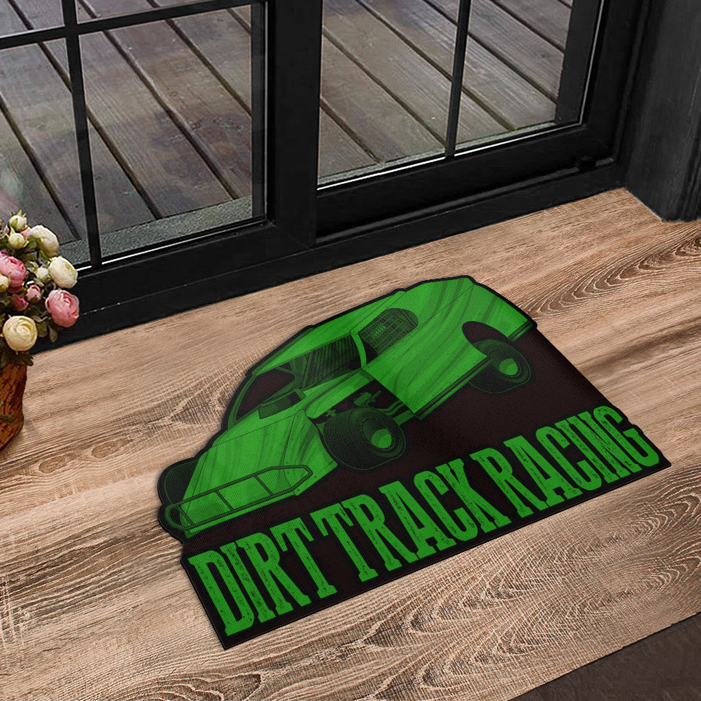 Custom shaped dirt modified door mat