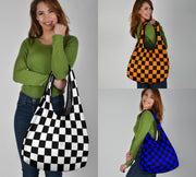 Racing Checkered Grocery Bags