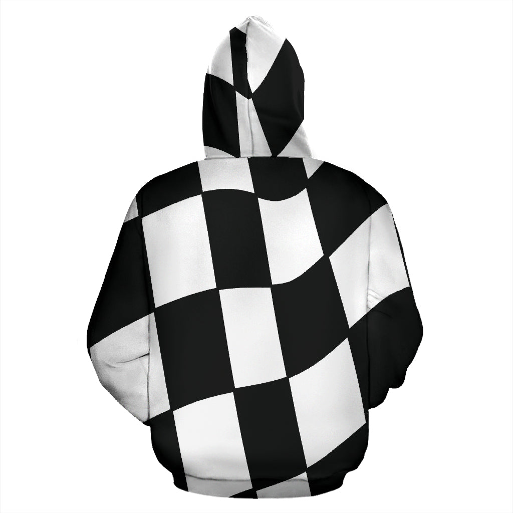 racing checkered flag hoodie