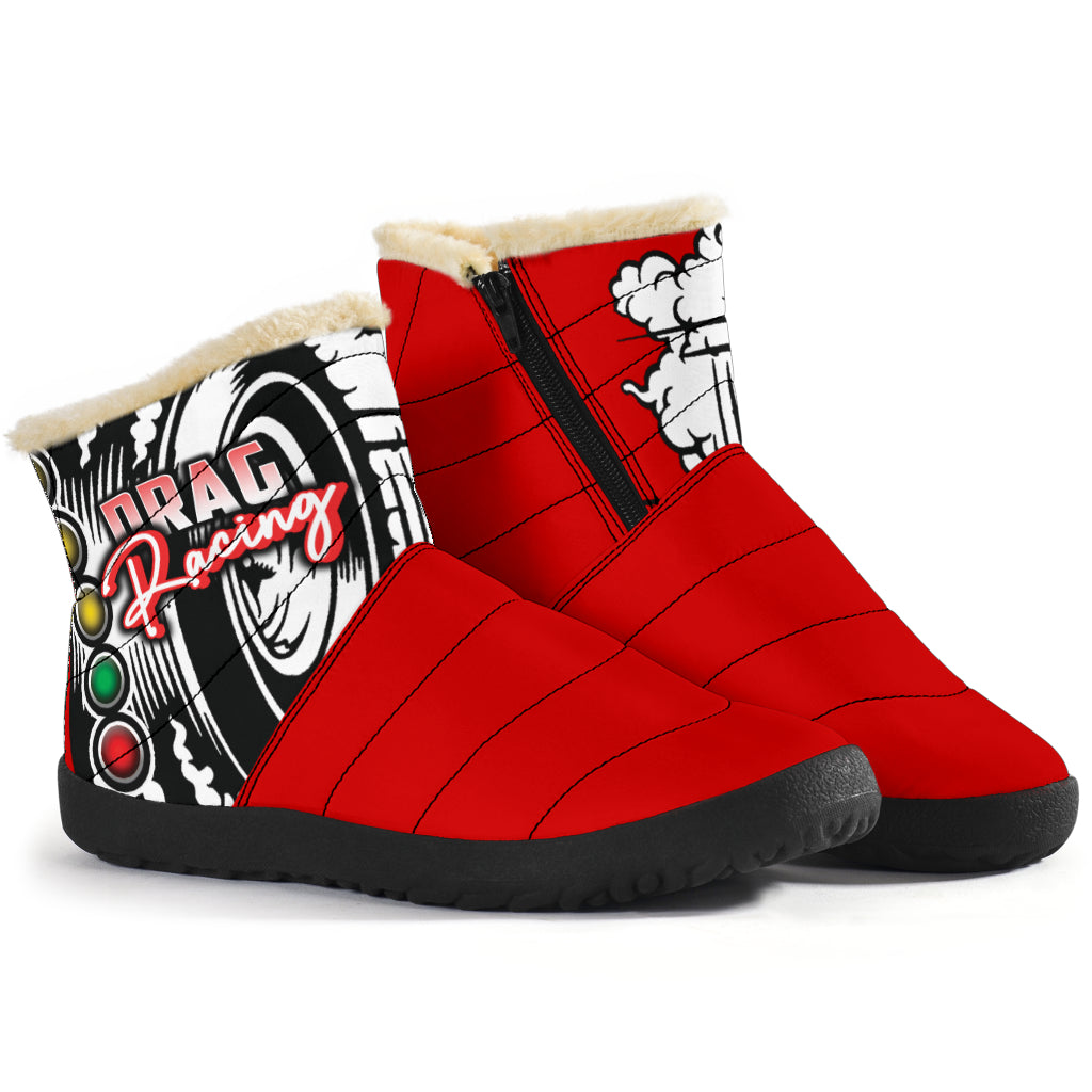 Drag Racing Cozy Winter Boots 