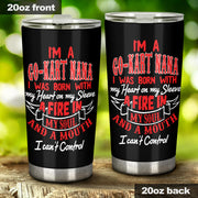 go kart racing nana tumbler