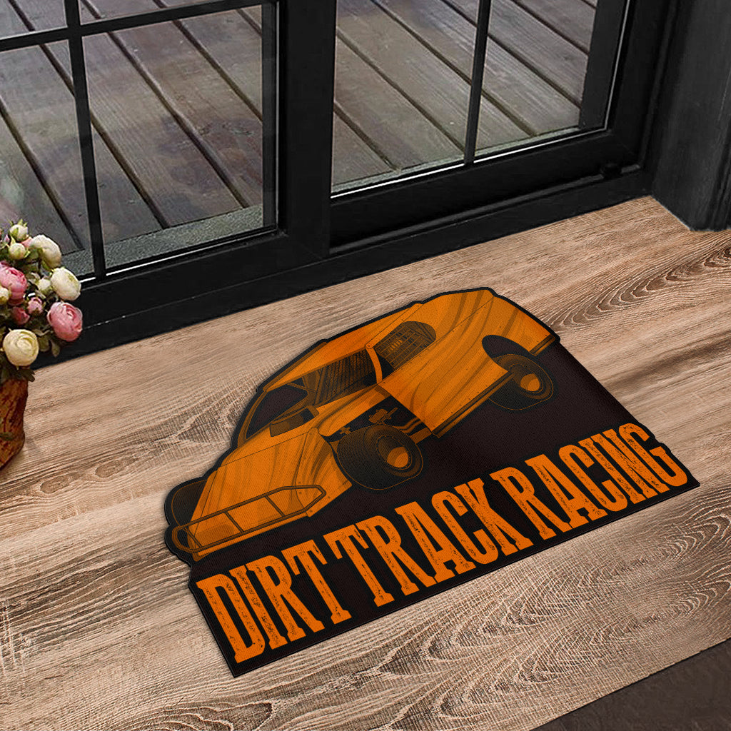 Custom shaped dirt modified door mat
